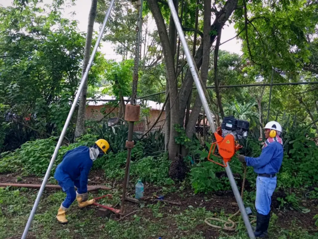 Equipo de perforación SPT en un proyecto de ICC